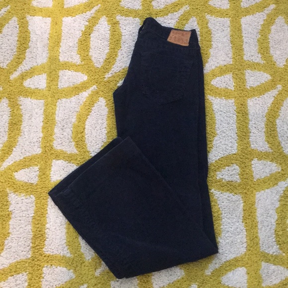 Navy True Religion wide leg - Picture 1 of 4